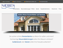 Tablet Screenshot of niessen-gmbh.com